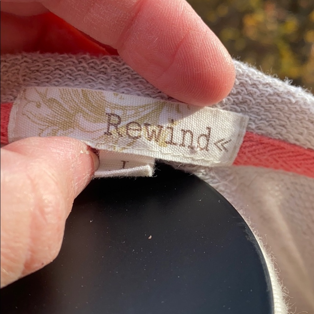 Rewind Aztec Pattern Cream Sweatshirt Large - Picture 4 of 4